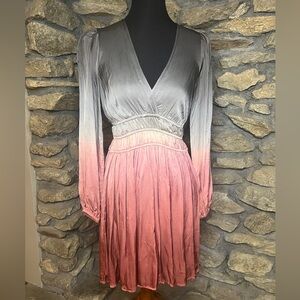 Young Fabulous & Broke Gray to Pink Ombre Dress